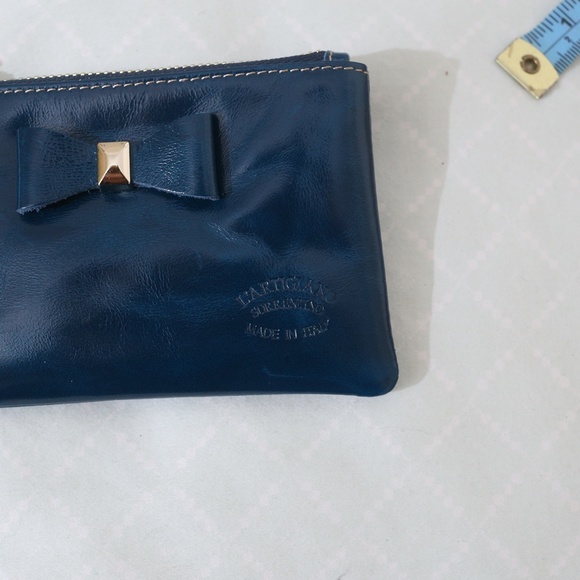 L'Artigiano Sorrentino blue leather coin purse - Picture 3 of 4